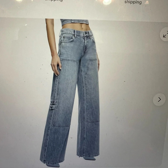 Alice and Olivia Trish Low rise Carpenter Jean - Picture 1 of 8